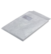 Faltentaschen C4 mit Fenster 20mm Falte haftklebend weiß Tyvek
