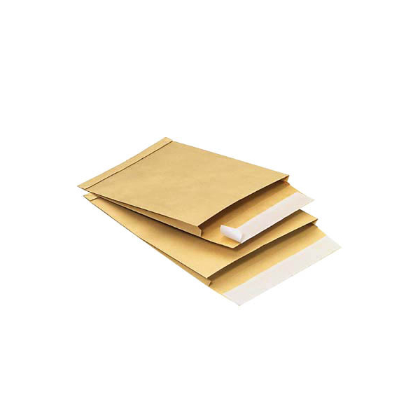 3662168010610 - Faltentaschen 8350041 C4 ohne Fenster 30mm-Falte haftklebend 120g braun 3662168010610 100 Stück