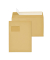 Faltentaschen BlessOf 30007357, lange Seite offen, C4, mit Fenster, 20mm-Falte, haftklebend, 110g, braun