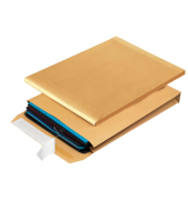 Faltentaschen 08350203, E4, ohne Fenster, 40mm-Falte, haftklebend, 140g, braun