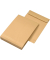 Faltentaschen 307348, C4, ohne Fenster, 40mm-Falte, haftklebend, 140g, braun