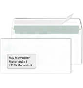 Briefumschlag ID1164322, Din Lang, mit Fenster, haftklebend, 80g, weiß