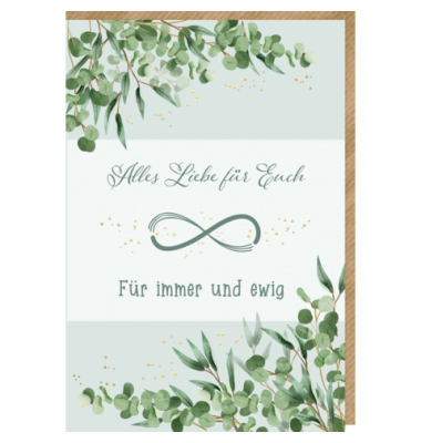 Gl&uuml;ckwunschkarten 5200-25030 11,5x17 cm 115mm x 170mm (BxH) bunt