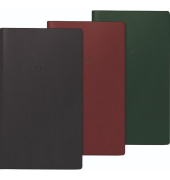 Faltkalender, 1 Monat2 Seiten, farbig sortiert, 8,7 x 15,3 cm, Kunststoff-Einband, Kalendereinlage und Adress-Registerheft, 16 S