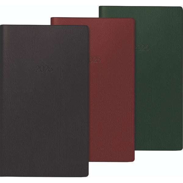 Baier und Schneider Faltkalender, 1 Monat2 Seiten, farbig sortiert, 8,7 x 15,3 cm, Kunststoff-Einband, Kalendereinlage und Adress-Registerheft, 16 S