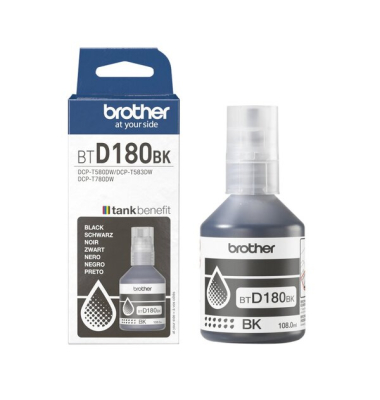 Tintenpatrone BTD180 für Drucker DCPT 580 oder 780 DWRE1, schwarz