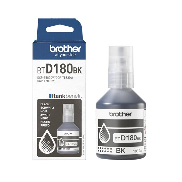 4977766838856 - Tintenpatrone BTD180 für Drucker DCPT 580 oder 780 DWRE1 schwarz 4977766838856 Brother