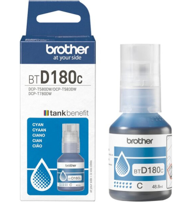 Tintenpatrone BTD180 für Drucker DCPT 580 oder 780 DWRE1, cyan
