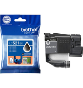 Tintenpatrone LC-521BK, für Brother Drucker, ca. 500 Seiten, schwarz