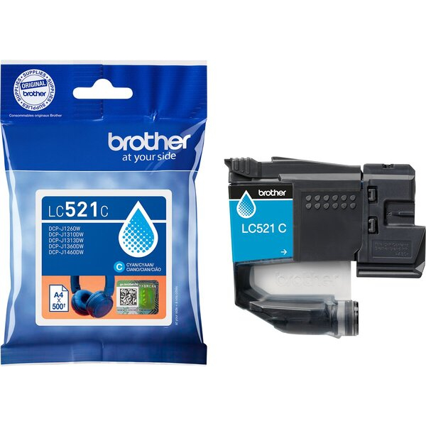 4977766839204 - Tintenpatrone LC-521C für Drucker ca 500 Seiten cyan 4977766839204 Brother