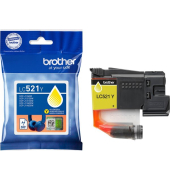 Tintenpatrone LC-521Y, für Brother Drucker, ca. 500 Seiten, gelb