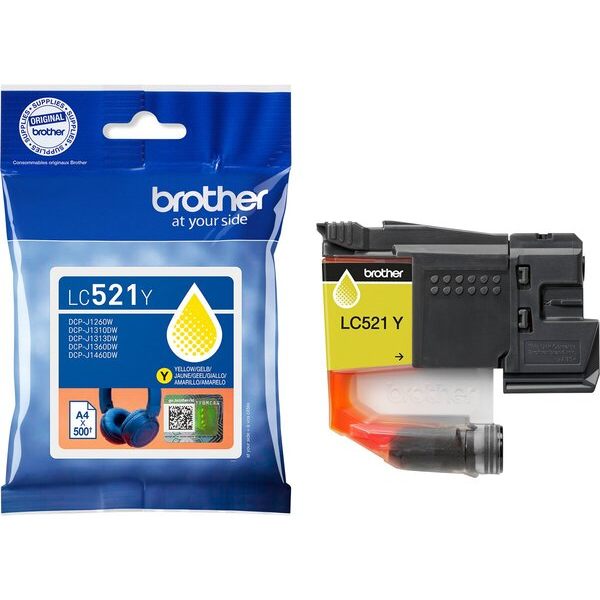 4977766839266 - Tintenpatrone LC-521Y für Drucker ca 500 Seiten gelb 4977766839266 Brother