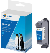 G&amp,G Original-Druckerpatrone GB-001CC schnell trocknende Solvent Tinte cyan 42ml