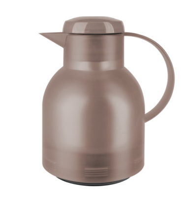 Thermoskanne Samba 1L taupe-transparent