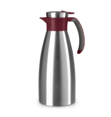 Thermoskanne Soft Grip N4120500, weinrot, 1,5 Liter