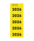 Inhaltsschilder ZLA-06226, 2026, gelb, 57x28mm, selbstklebend