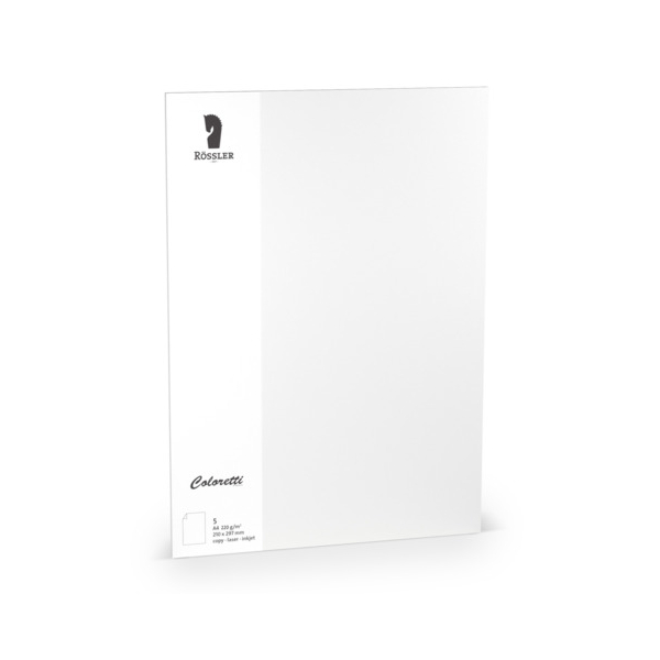 10 Stück Rössler Briefpapier Briefbogen 220712509, weiß, 220g 4014970435690 Rössler 5 Stück