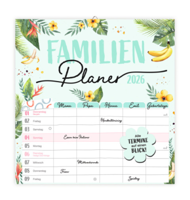 Bildkalender Familienplaner 2026