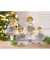 Weihnachtlicher Engel LED grau sortiert