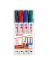 Permanentmarker 3000, 4-3000-4-2, Packung, 4-farbig sortiert, 1,5-3mm Rundspitze