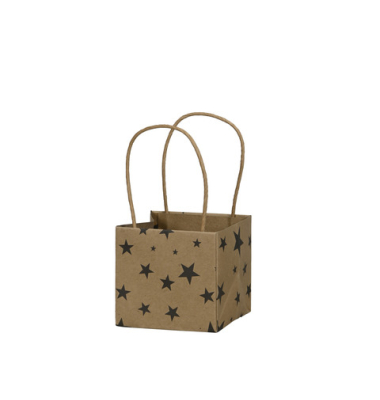 Weihnachtlicher Geschenktragetasche Sterne sw-natur Weihnachtlicher Geschenktragetasche Sterne sw-natur