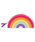 Regenbogen-Täschchen