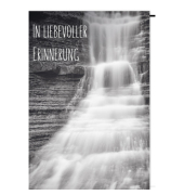 Trauerkarten 5100-25058 11,5x17 cm 115mm x 170mm (BxH) wei&szlig;/schwarz