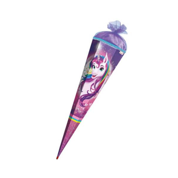 Roth Schultüte 678873, Einhornportrait, 85cm, 6-eckig 4028279854199 Roth