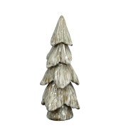 Weihnachtlicher Deko Baum Porzellan creme