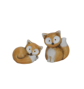 Dekofigur Fuchs Terracotta braun sort.