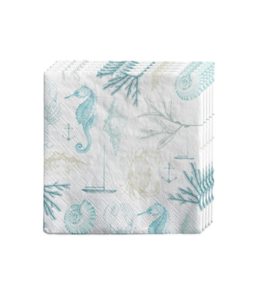 Motivservietten 13861592000 / Meerestiere, 3-lagig, 16,5x16,5cm