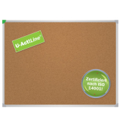 Korktafel 180x120cm Alurahmen braun