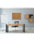 Korktafel 180x120cm Alurahmen braun