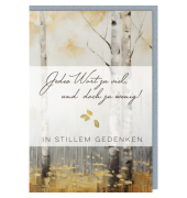 Trauerkarten 5100-25062 11,5x17 cm 115mm x 170mm (BxH) transparent