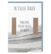 Trauerkarten 5100-25064 11,5x17 cm 115mm x 170mm (BxH) schwarz/wei&szlig;