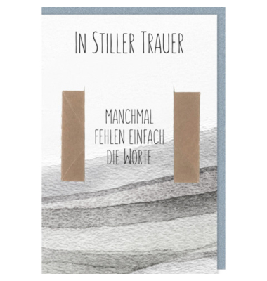 Trauerkarte Geldschein