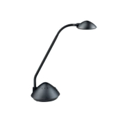LED-Schreibtischlampe MAULarc, schwarz, mit Standfuß