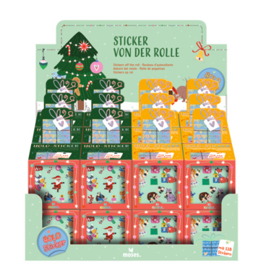 Stickerrolle Weihnachtsfreunde