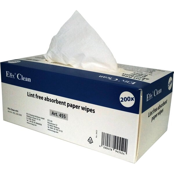 4260478914551 - 200 fusselfreie Papierwischtücher 4260478914551 Elix Clean