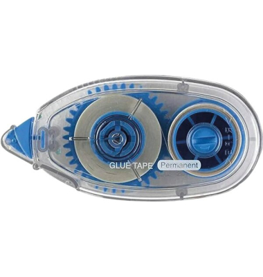 Kleberoller TG210 TG, 8,4mm x 10m, transparent/blau