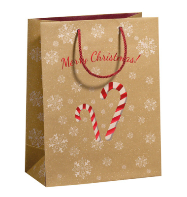 Weihnachtlicher Geschenktragetasche Kraftpapier