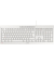 Tastatur STREAM, QWERTZ, USB, wei&szlig;grau