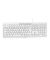 Tastatur STREAM, QWERTZ, USB, wei&szlig;grau
