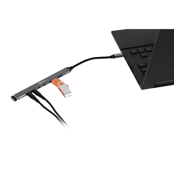 Bakker und Elkhuizen BNECHUB3A4C BAKKER USB-C HUB 8719274677833 Bakker und Elkhuizen
