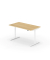Schreibtisch se:lab e-desk, h&ouml;henverstellbar, 65-128cm (H), 160x80cm (BxT), rechteckig, eiche hell / purwei&szlig;