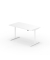 Schreibtisch se:lab e-desk, h&ouml;henverstellbar, 65-128cm (H), 160x80cm (BxT), rechteckig, naturwei&szlig; / purwei&szlig;