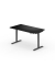 Schreibtisch se:lab e-desk, h&ouml;henverstellbar, 65-128cm (H), 140x70cm (BxT), rechteckig, graphitschwarz / schwarz