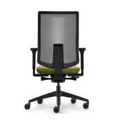 B&uuml;rodrehstuhl se:do PRO light 2, gr&uuml;n/schwarz / schwarz, mit verstellbaren Armlehnen, bis 130kg, ohne Kopfst&uuml;tze
