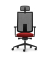 B&uuml;rodrehstuhl se:do PRO light 2, rot/schwarz / schwarz, mit verstellbaren Armlehnen, bis 130kg, mit Kopfst&uuml;tze