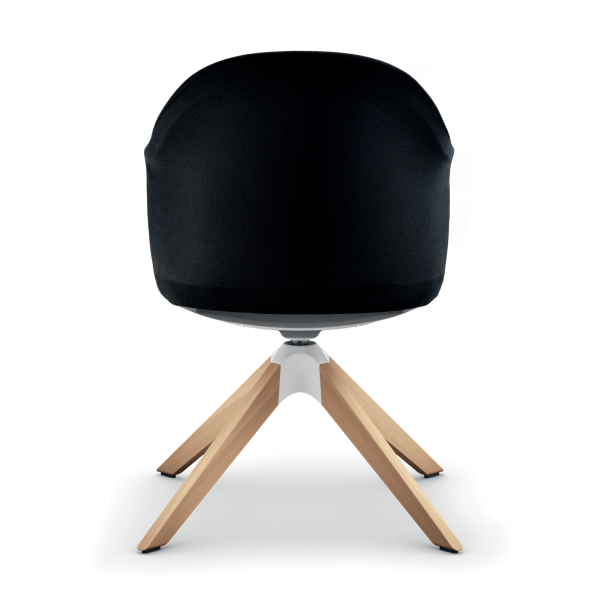 4049694007748 - Drehstuhl seflair Holzfuß sw 4049694007748 Sedus